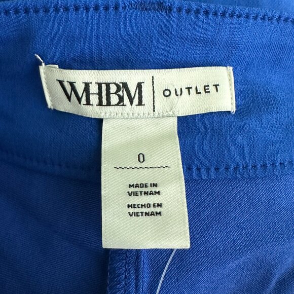 NWT White House Black Market Pull on Short with Tab Detail Cobalt 0 #WHBM41 - Picture 4 of 9